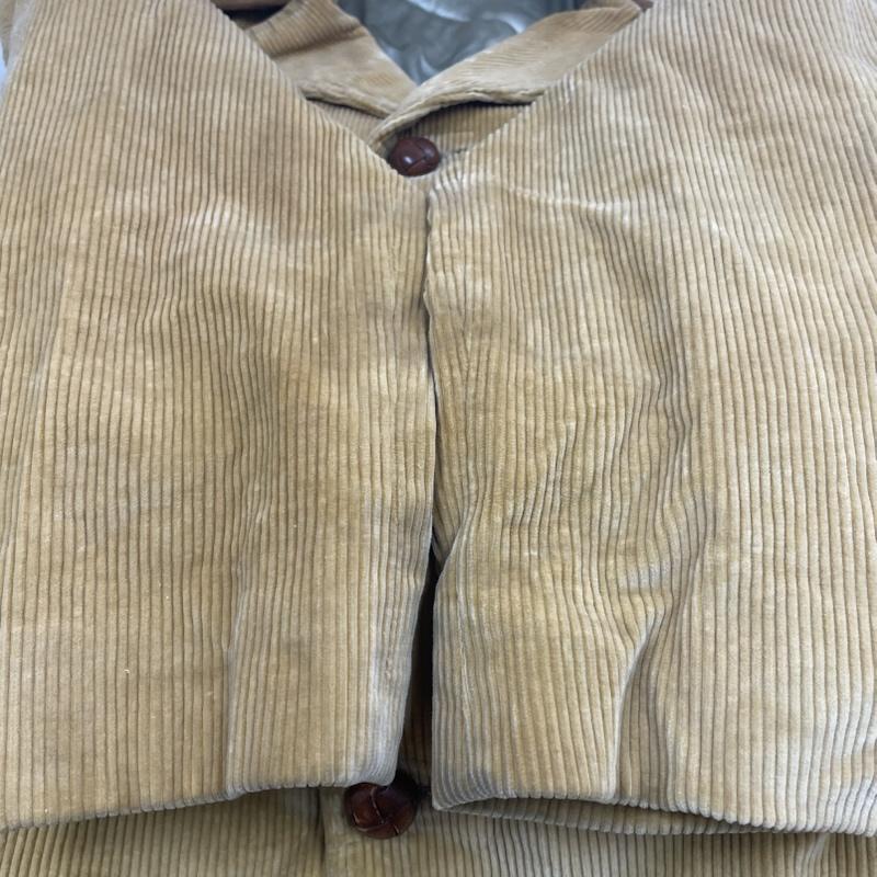 古着 USED ジャケット、上着 ジャンパー、ブルゾン ヴィンテージ Lakeland コーデュロイ レザートリム チョアランチコート くるみボタン じゃけっと 40 無地 マスタード / マスタード / メンズ USED 古着 中古 50148730