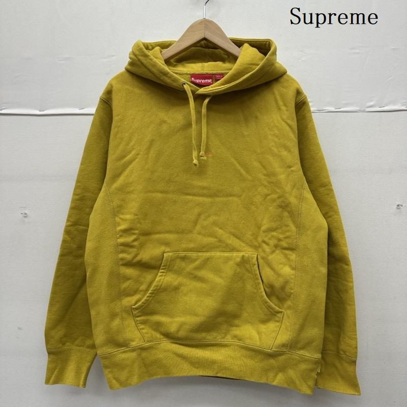 シュプリーム Supreme パーカー 長袖 19AW Micro Logo Hooded Sweatshirt ロゴ 刺繍 パーカー M 黄 / イエロー / yellow メンズ USED 古着 中古 50148748