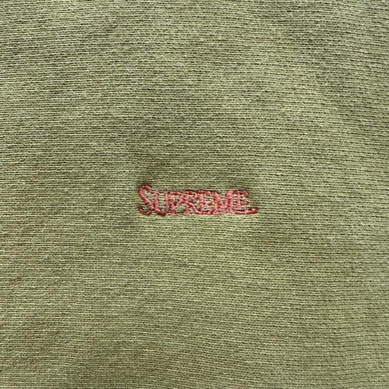 シュプリーム Supreme パーカー 長袖 19AW Micro Logo Hooded Sweatshirt ロゴ 刺繍 パーカー M 黄 / イエロー / yellow メンズ USED 古着 中古 50148748