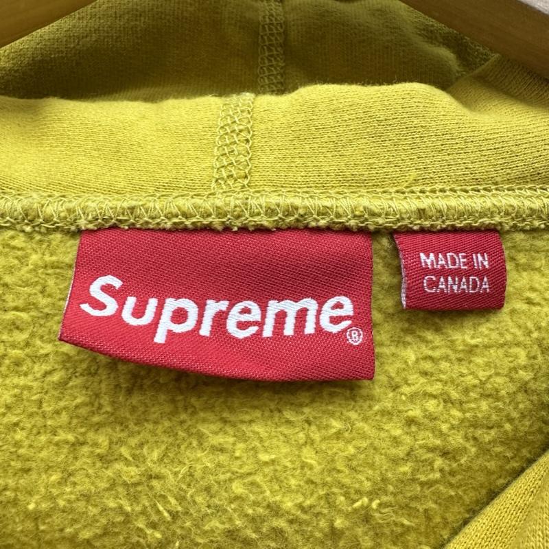 シュプリーム Supreme パーカー 長袖 19AW Micro Logo Hooded Sweatshirt ロゴ 刺繍 パーカー M 黄 / イエロー / yellow メンズ USED 古着 中古 50148748