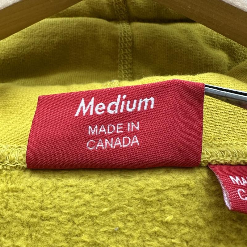 シュプリーム Supreme パーカー 長袖 19AW Micro Logo Hooded Sweatshirt ロゴ 刺繍 パーカー M 黄 / イエロー / yellow メンズ USED 古着 中古 50148748