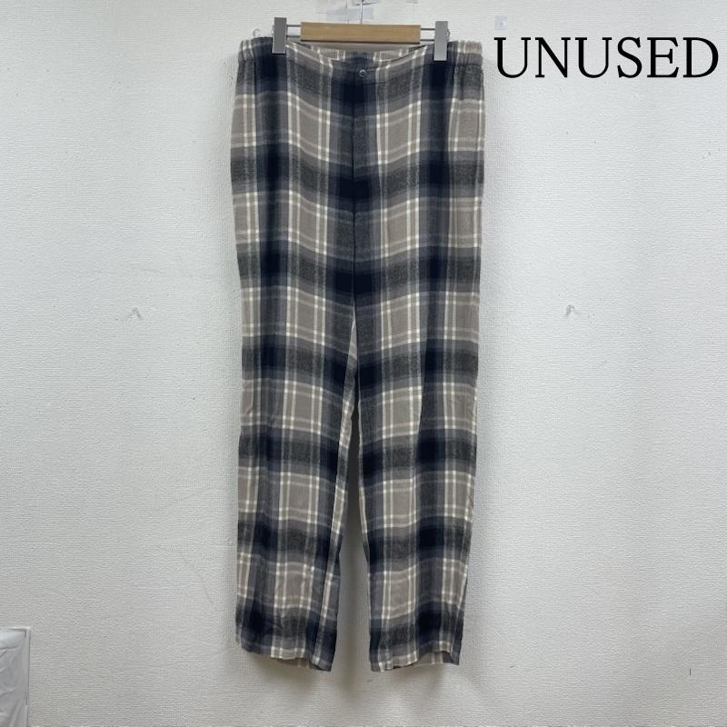 アンユーズド UNUSED パンツ ワークパンツ、ペインターパンツ 23AW Rayon check pants イージー カジュアルパンツ チェック柄 レーヨン100% ボタンフライ 3 チェック マルチカラー / マルチカラー / multicolor メンズ USED 古着 中古 50148754