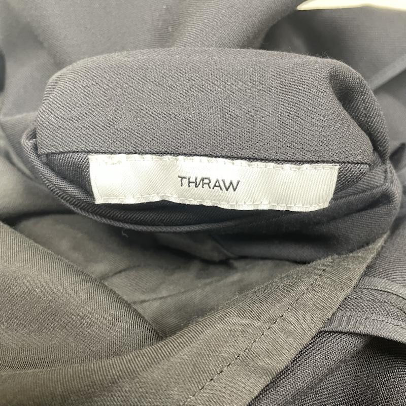 古着 USED ジャケット、上着 ジャケット、ブレザー THRAW テーラード ジャケット スーツ ダブル ブルゾン ブレザー 無地 TH20AKJK04 2 無地 黒 / ブラック / black メンズ USED 古着 中古 50148761