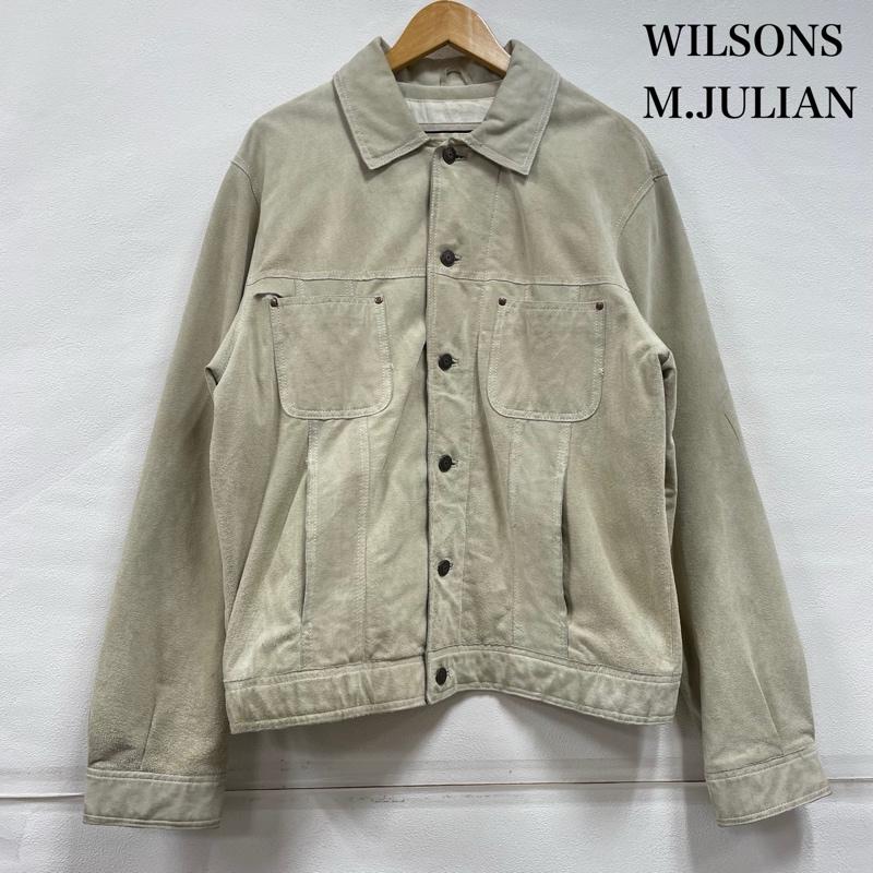 レザー レザー ジャケット、上着 ジャケット、ブレザー M.JULIAN WILSONS エムジュリアン ウィルソンズ レザー ジャケット ヴィンテージ S 無地 ナチュラル / ナチュラル / メンズ USED 古着 中古 50148771