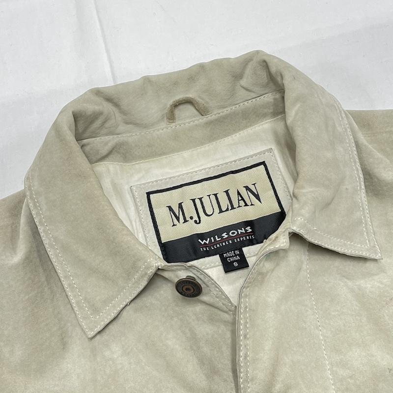 レザー レザー ジャケット、上着 ジャケット、ブレザー M.JULIAN WILSONS エムジュリアン ウィルソンズ レザー ジャケット ヴィンテージ S 無地 ナチュラル / ナチュラル / メンズ USED 古着 中古 50148771