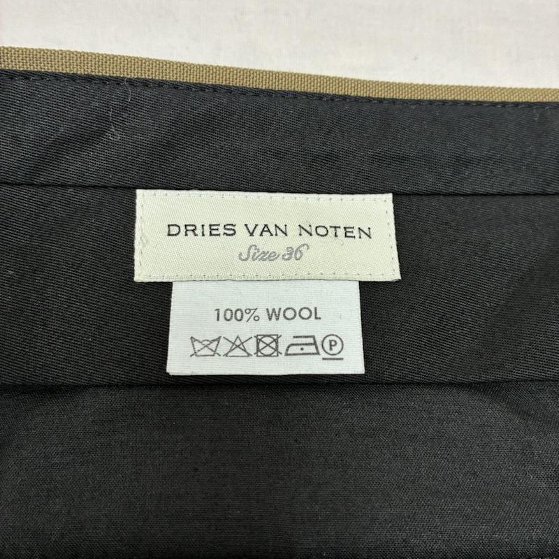 ドリスヴァンノッテン DRIES VAN NOTEN パンツ スラックス ウール ワイド スラックス ジップフライ 36 無地 メンズ USED 古着 中古 50148783