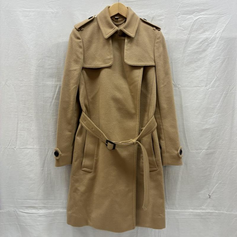 バーバリー BURBERRY コート トレンチコート 8022051 カシミヤ ウール ボタンレス ベルト ロング トレンチコート UK6 - レディース USED 古着 中古 50148787