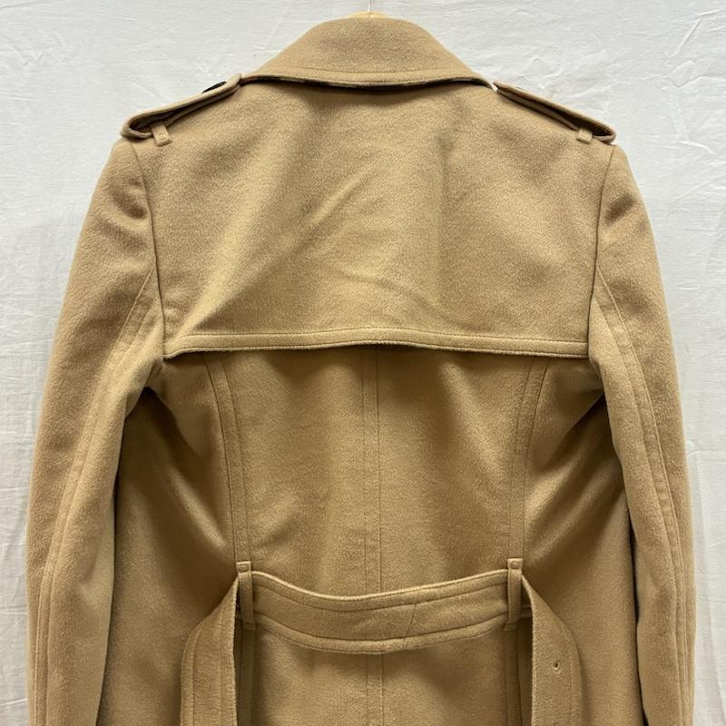 バーバリー BURBERRY コート トレンチコート 8022051 カシミヤ ウール ボタンレス ベルト ロング トレンチコート UK6 - レディース USED 古着 中古 50148787
