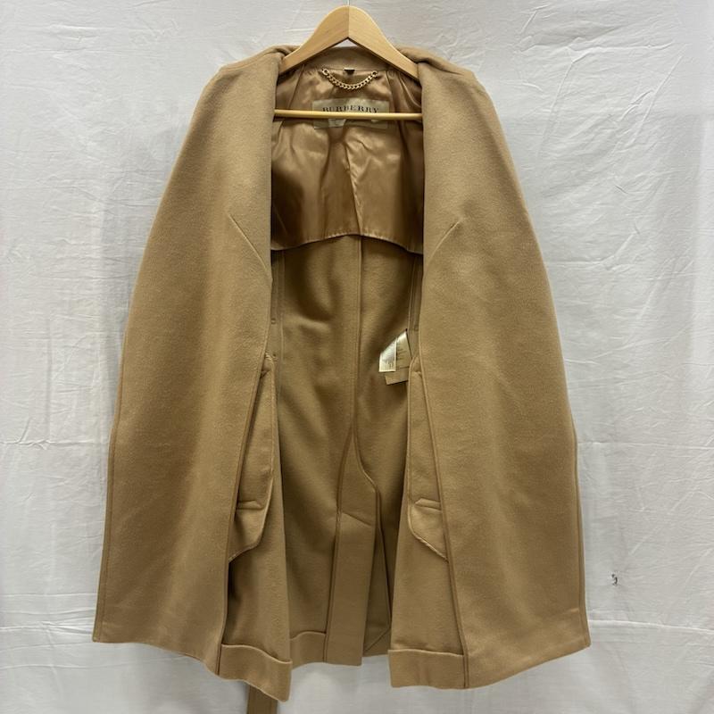 バーバリー BURBERRY コート トレンチコート 8022051 カシミヤ ウール ボタンレス ベルト ロング トレンチコート UK6 - レディース USED 古着 中古 50148787