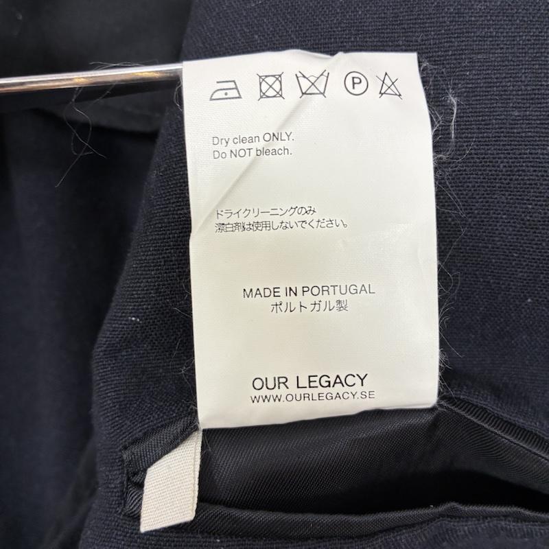 アワーレガシー Our Legacy ジャケット、上着 ジャケット、ブレザー 14AW コットン シルク 3B テーラード ジャケット ブレザー 46 紺 / ネイビー / navy メンズ USED 古着 中古 50148790