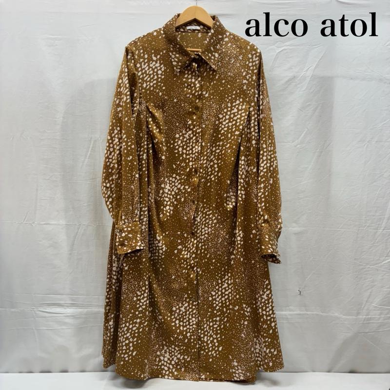 古着 USED ワンピース ロングスカート alco atol アルコアトル 総柄 ロング シャツ ワンピース 日本製 - 総柄 レディース USED 古着 中古 50148792