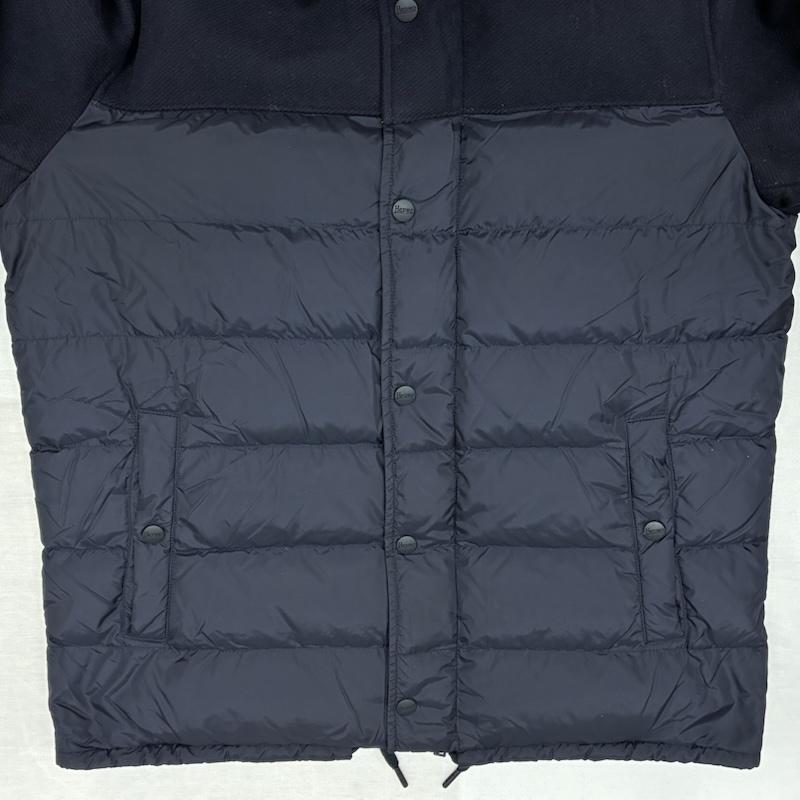 ヘルノ HERNO ジャケット、上着 ダウンジャケット ウール ナイロン コンビ 切替 ダウンジャケット 50 紺 / ネイビー / navy メンズ USED 古着 中古 50148794