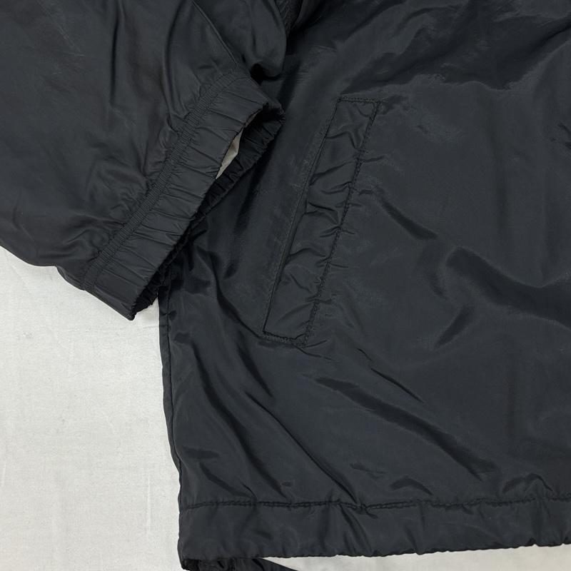 ナイキ NIKE ジャケット、上着 ジャンパー、ブルゾン タイ製 スタンドカラー フード収納 ジップアップ 中綿 ナイロン ジャケット L 黒 / ブラック / black メンズ USED 古着 中古 50148816