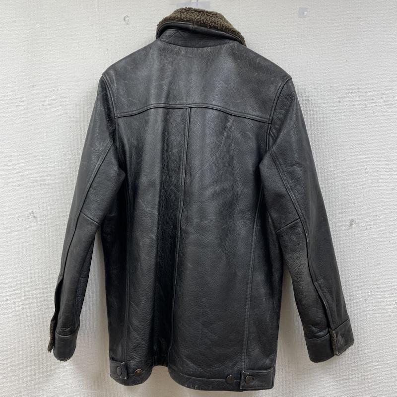 ギャップ GAP ジャケット、上着 レザージャケット 00s OLD 本革 レザー コート ジャケット 裏地 ボア 牛革 XS 無地 黒 / ブラック / black メンズ USED 古着 中古 50148831