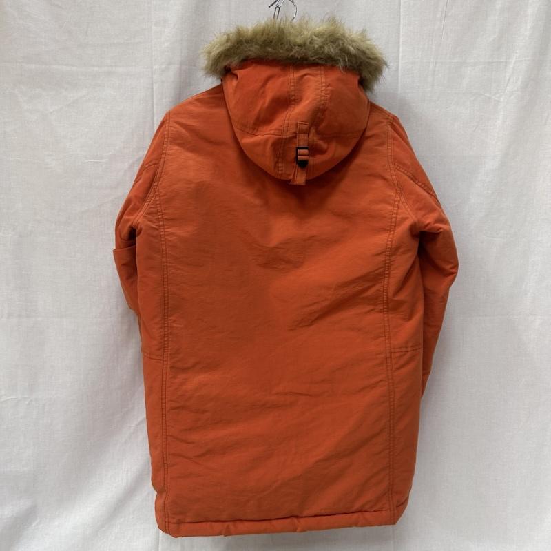 ヒステリックグラマー HYSTERIC GLAMOUR ジャケット、上着 ダウンジャケット 13aw フーデッドCO プリマロフトダウン ファー オレンジ Sサイズ 0234ac04 S ロゴ、文字 橙 / オレンジ / orange メンズ USED 古着 中古 50148840