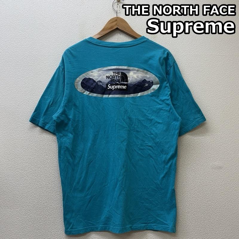 シュプリーム×ノースフェイス Supreme×THE NORTH FACE Tシャツ 半袖 21AW MOUNTAINS S/S Tee マウンテン ロゴ クルーネック 半袖 Tシャツ NT52101I L メンズ USED 古着 中古 50148861