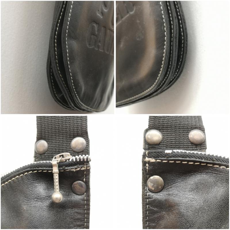 ジャンポールゴルチエ Jean Paul Gaultier ショルダーバッグ ショルダーバッグ ヴィンテージ Public レザー ロゴ ショルダー バッグ - 黒 / ブラック / black レディース USED 古着 中古 50148876