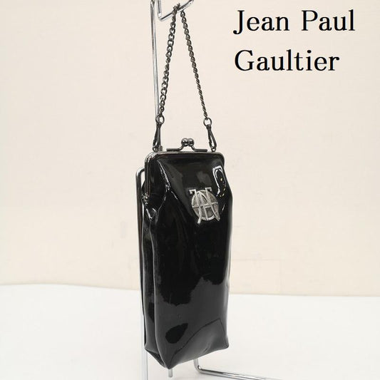ジャンポールゴルチエ Jean Paul Gaultier ポーチ ポーチ エナメル がま口 ポーチ - 黒 / ブラック / black レディース USED 古着 中古 50148878