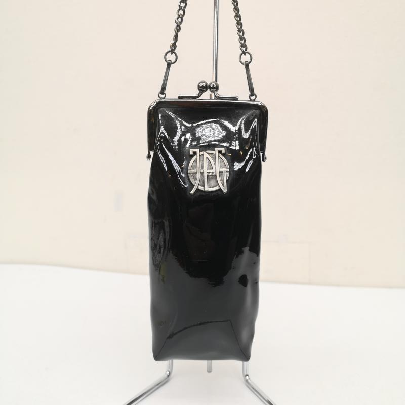 ジャンポールゴルチエ Jean Paul Gaultier ポーチ ポーチ エナメル がま口 ポーチ - 黒 / ブラック / black レディース USED 古着 中古 50148878