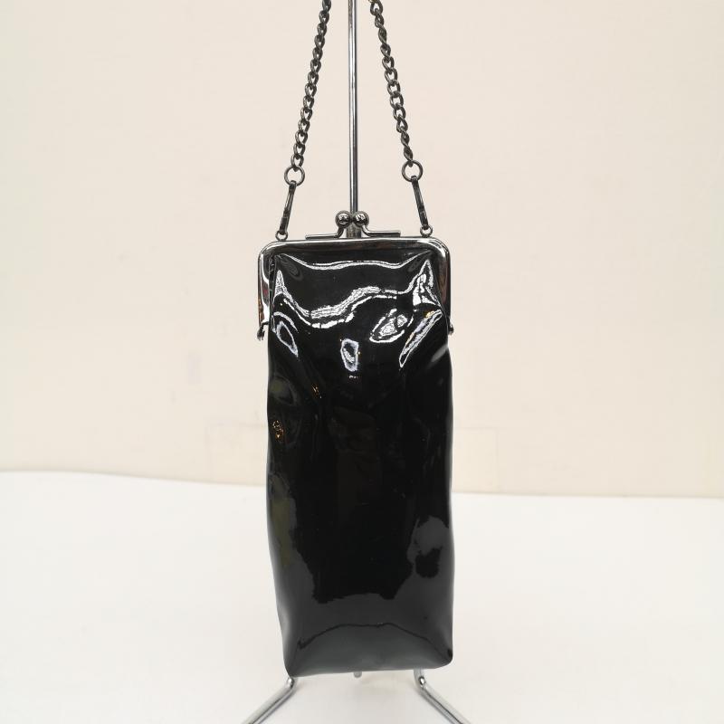 ジャンポールゴルチエ Jean Paul Gaultier ポーチ ポーチ エナメル がま口 ポーチ - 黒 / ブラック / black レディース USED 古着 中古 50148878
