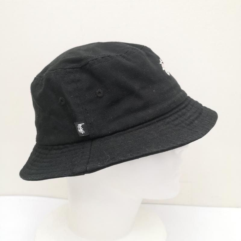 ステューシー STUSSY 帽子 ハット Stock Bucket Hat バケット ハット - 黒 / ブラック / black メンズ USED 古着 中古 50148886