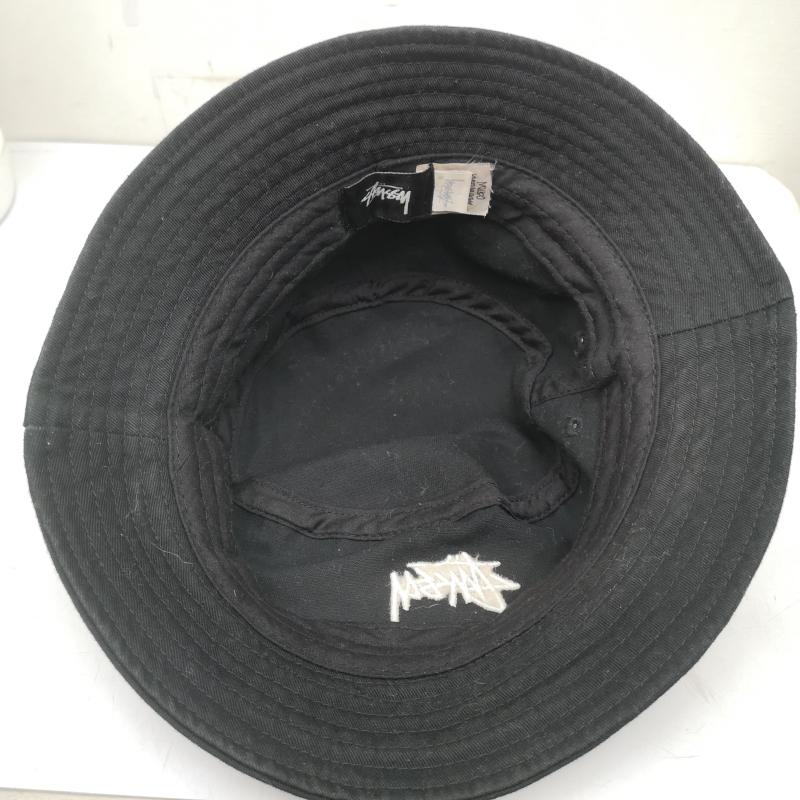 ステューシー STUSSY 帽子 ハット Stock Bucket Hat バケット ハット - 黒 / ブラック / black メンズ USED 古着 中古 50148886