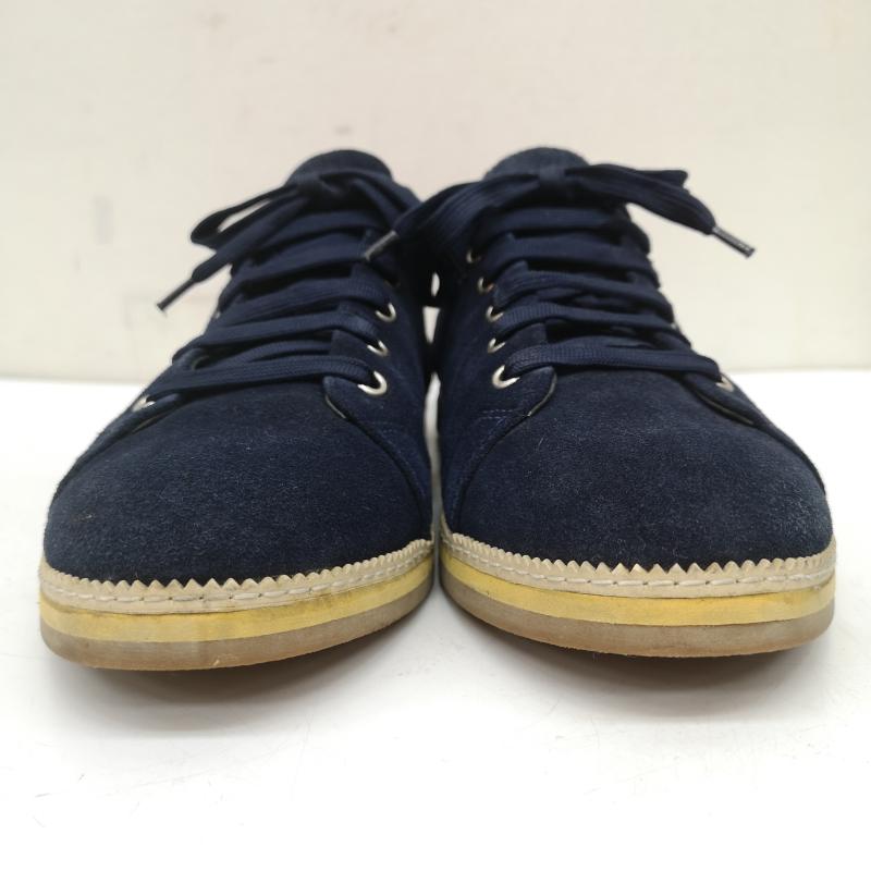 アレキサンダーマックイーン ALEXANDERMCQUEEN ブーツ 一般 スエード バックジップ サイド スカル レザー シューズ 41 26.0cm 紺 / ネイビー / navy メンズ USED 古着 中古 50148920