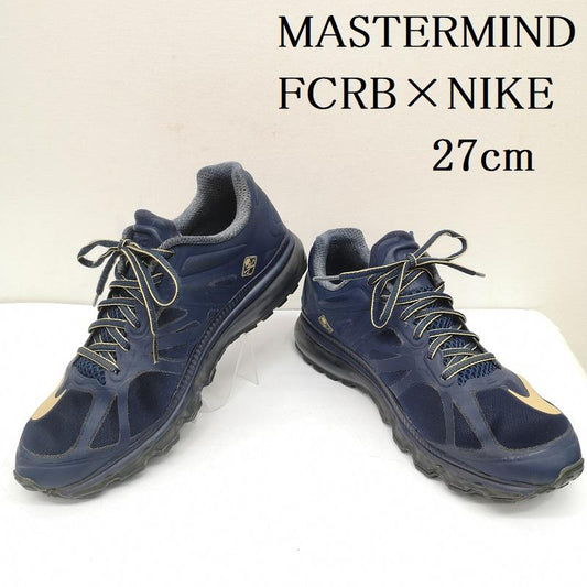 ナイキ NIKE スニーカー スニーカー 観賞用 MASTERMIND FCRB AIR MAX 2012 エアマックス 583220-470 27.0cm 紺 / ネイビー / navy メンズ USED 古着 中古 50148929
