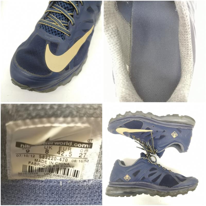 ナイキ NIKE スニーカー スニーカー 観賞用 MASTERMIND FCRB AIR MAX 2012 エアマックス 583220-470 27.0cm 紺 / ネイビー / navy メンズ USED 古着 中古 50148929