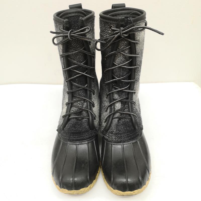 エルエルビーン L.L.Bean ブーツ 一般 ウール シグネチャー ビーン ブーツ 278976 USA製 US6 24.0cm 黒 / ブラック / black X 灰 / グレー / gray レディース USED 古着 中古 50148943