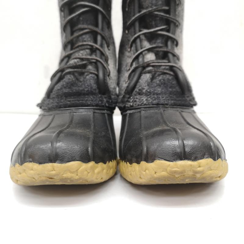 エルエルビーン L.L.Bean ブーツ 一般 ウール シグネチャー ビーン ブーツ 278976 USA製 US6 24.0cm 黒 / ブラック / black X 灰 / グレー / gray レディース USED 古着 中古 50148943