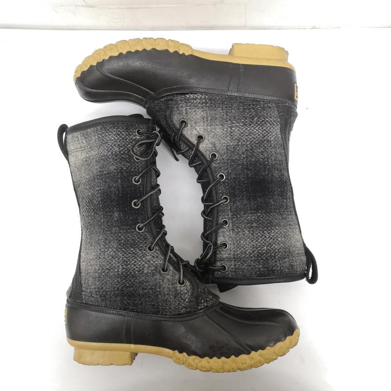 エルエルビーン L.L.Bean ブーツ 一般 ウール シグネチャー ビーン ブーツ 278976 USA製 US6 24.0cm 黒 / ブラック / black X 灰 / グレー / gray レディース USED 古着 中古 50148943