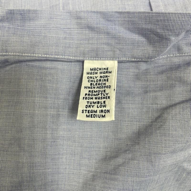 ポロバイラルフローレン Polo by RALPH LAUREN シャツ、ブラウス 長袖 REGENT CLASSIC FIT 長袖 クレリックシャツ 裾 ポニー ロゴ 刺繍 サイズ17-34 - ロゴ、文字 X 刺繍 白 / ホワイト / white X 青 / ブルー / blue メンズ USED 古着 中古 50148944