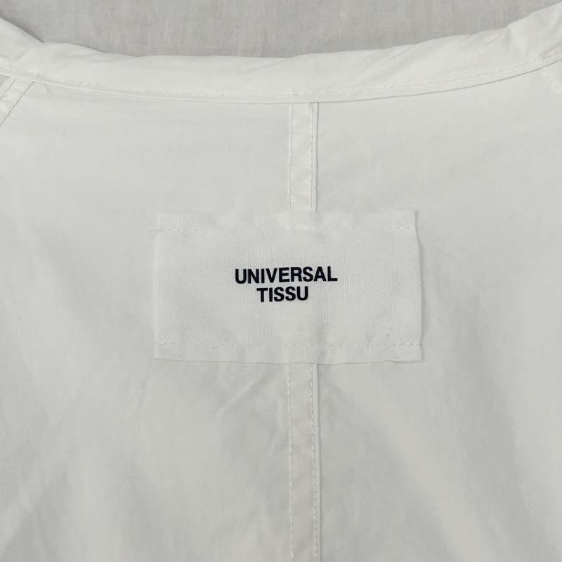 ユニウ゛ァーサルティシュ UNIVERSAL TISSU ワンピース ロングスカート タイプライターシャツトレンチ ノーカラー ホワイト FREESIZE UT180SH028 FREE 無地 白 / ホワイト / white レディース USED 古着 中古 50148959