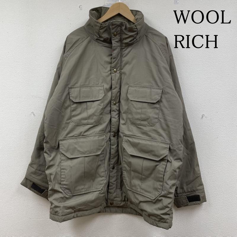 ウールリッチ WOOLRICH ジャケット、上着 ジャンパー、ブルゾン 80s USA製 ナイロン マウンテンパーカー ジャケット ウールライナー L 無地 ベージュ / ベージュ / beige メンズ USED 古着 中古 50148985