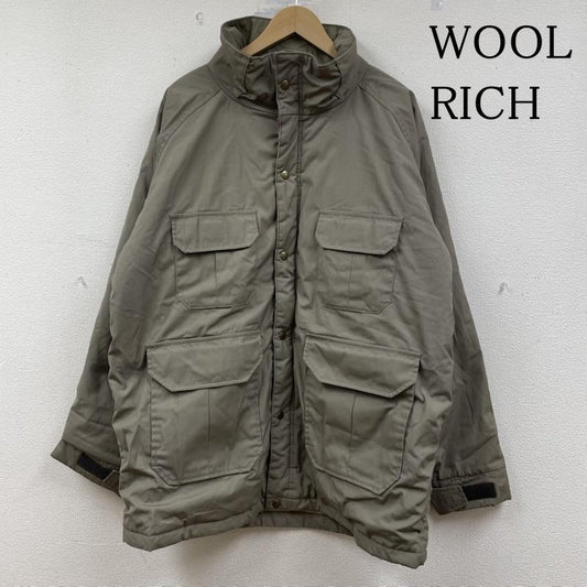 ウールリッチ WOOLRICH ジャケット、上着 ジャンパー、ブルゾン 80s USA製 ナイロン マウンテンパーカー ジャケット ウールライナー L 無地 ベージュ / ベージュ / beige メンズ USED 古着 中古 50148985