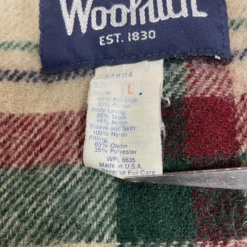 ウールリッチ WOOLRICH ジャケット、上着 ジャンパー、ブルゾン 80s USA製 ナイロン マウンテンパーカー ジャケット ウールライナー L 無地 ベージュ / ベージュ / beige メンズ USED 古着 中古 50148985
