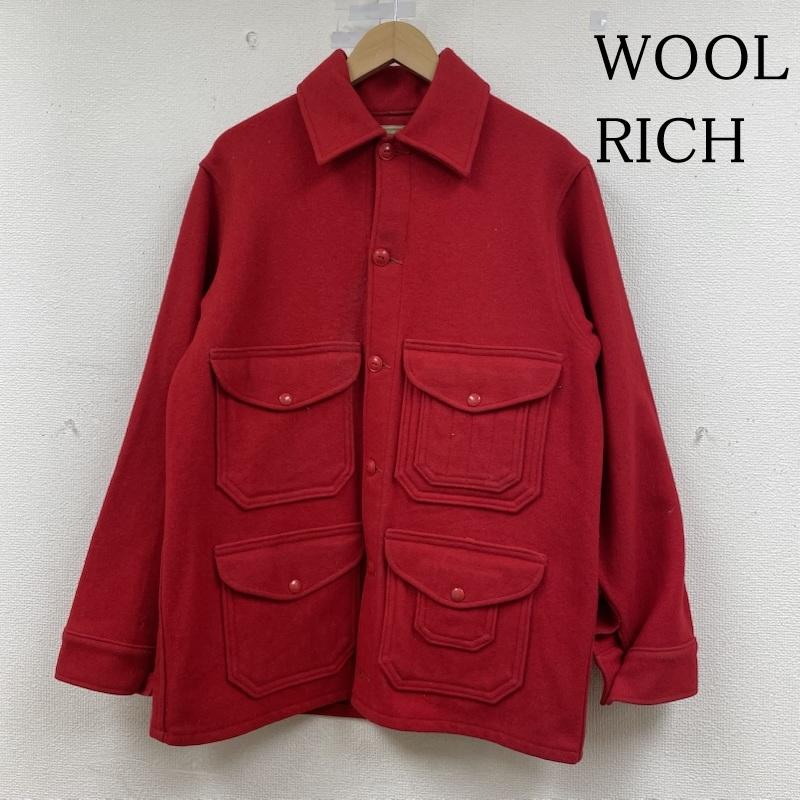 ウールリッチ WOOLRICH ジャケット、上着 ジャンパー、ブルゾン 60s 70s マッキーノ ジャケット ウールジャケット シャツ ブルゾン ボタン 無地 白タグ 42 無地 赤 / レッド / red メンズ USED 古着 中古 50148990