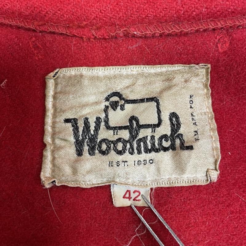 ウールリッチ WOOLRICH ジャケット、上着 ジャンパー、ブルゾン 60s 70s マッキーノ ジャケット ウールジャケット シャツ ブルゾン ボタン 無地 白タグ 42 無地 赤 / レッド / red メンズ USED 古着 中古 50148990