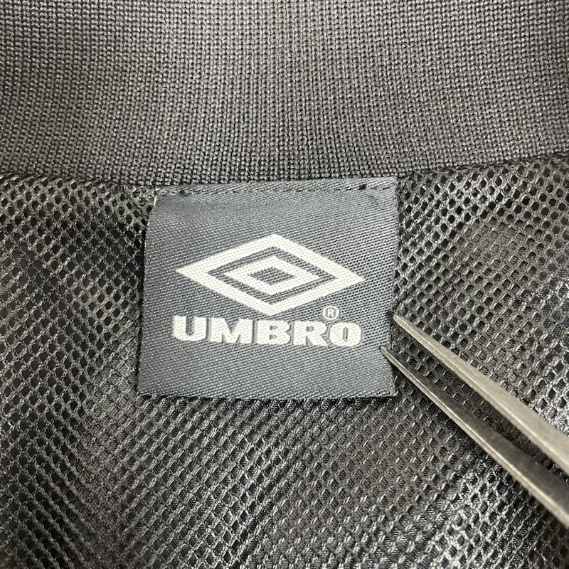 アンブロ UMBRO ジャケット、上着 ジャンパー、ブルゾン トラック ジャケット ジャンパー ブルゾン ULUNJC30 M ロゴ、文字 X 刺繍 黒 / ブラック / black メンズ USED 古着 中古 50148994