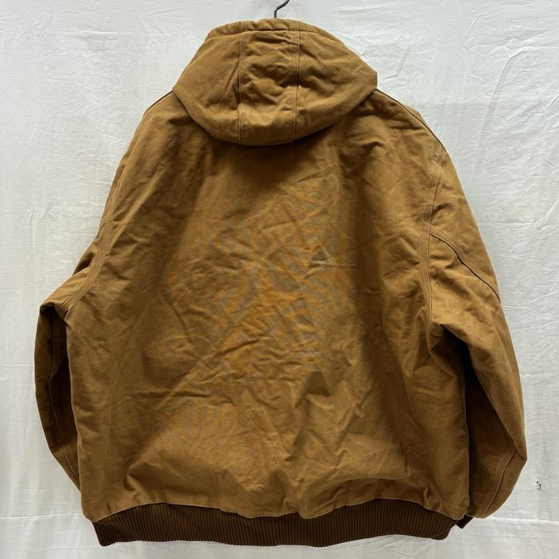 カーハート Carhartt ジャケット、上着 ジャンパー、ブルゾン USA製 キルティング フランネル ライナー ダック アクティブ ジャケット J140-BRN 4XL - メンズ USED 古着 中古 50148998