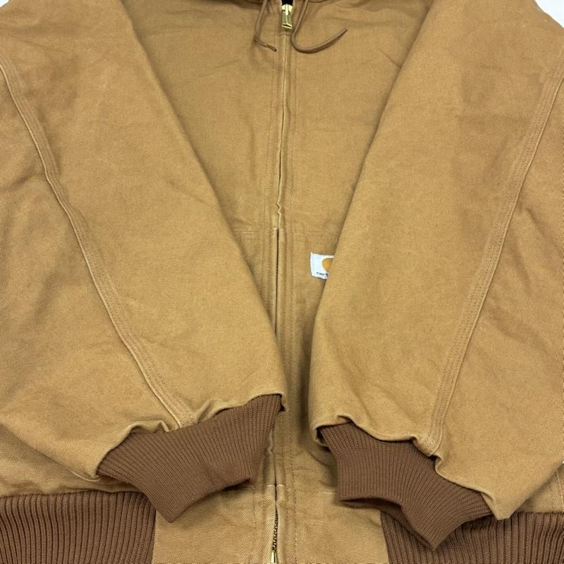 カーハート Carhartt ジャケット、上着 ジャンパー、ブルゾン USA製 キルティング フランネル ライナー ダック アクティブ ジャケット J140-BRN 4XL - メンズ USED 古着 中古 50148998