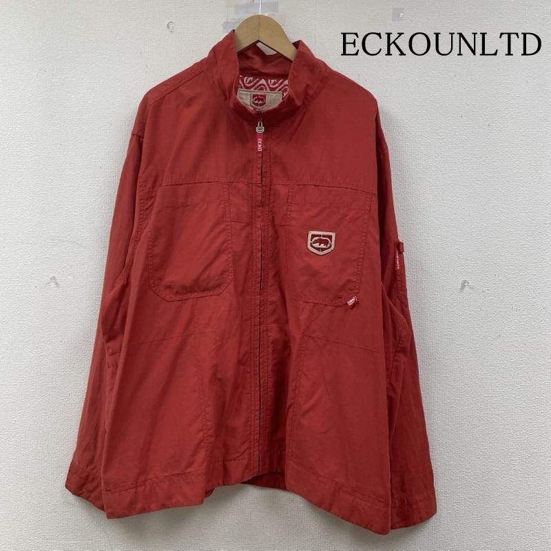 エコーアンリミテッド ECKOUNLTD ジャケット、上着 ジャンパー、ブルゾン ブルゾン フルジップアップ ジャケット 大きめ ビッグシルエット XXL ロゴ、文字 X 刺繍 赤 / レッド / red メンズ USED 古着 中古 50149015