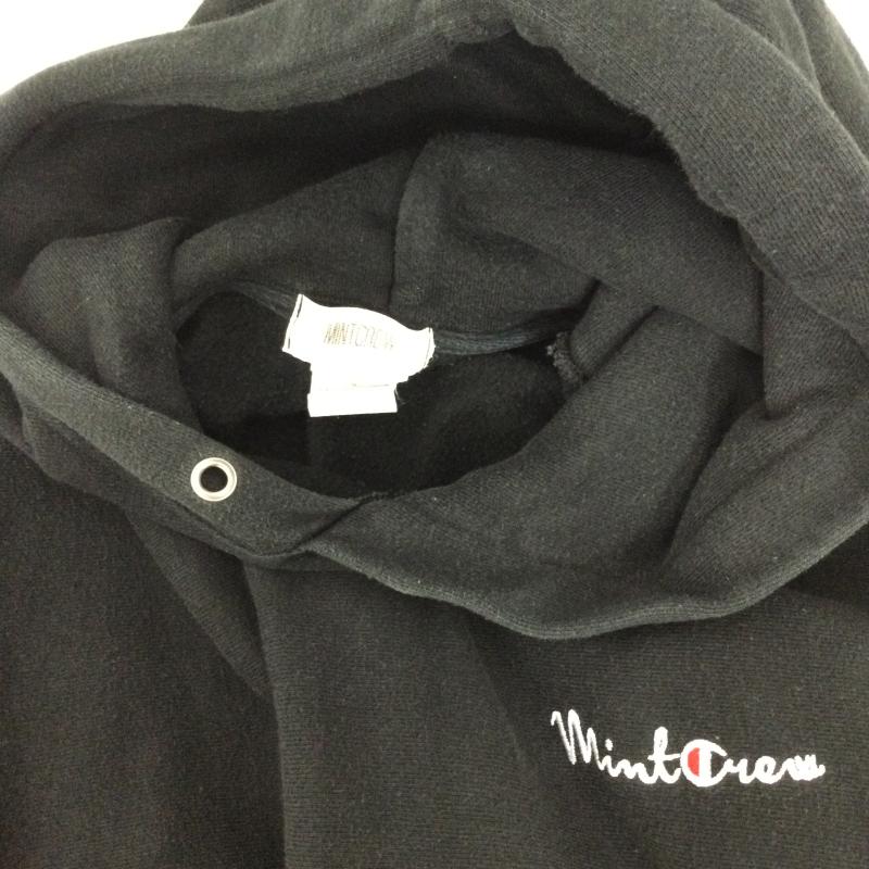 チャンピオン Champion パーカー 長袖 Champion REVERSE WEAVE  mintcrew プルオーバーパーカー L 無地 黒 / ブラック / black メンズ USED 古着 中古 50149033