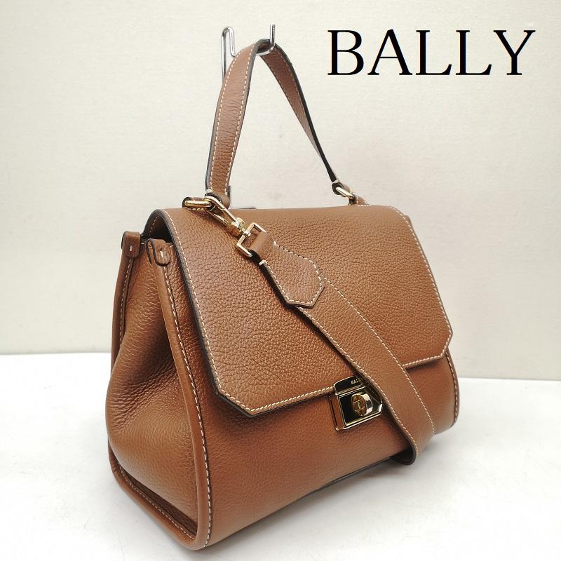バリー BALLY ショルダーバッグ ショルダーバッグ BREEZE SM ターンロック 2WAY レザー ショルダー ハンド バッグ - 茶 / ブラウン / brown レディース USED 古着 中古 50149038