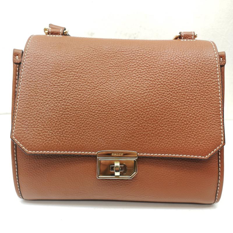 バリー BALLY ショルダーバッグ ショルダーバッグ BREEZE SM ターンロック 2WAY レザー ショルダー ハンド バッグ - 茶 / ブラウン / brown レディース USED 古着 中古 50149038
