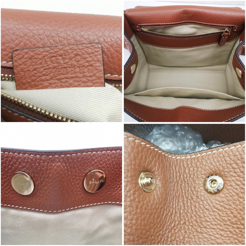 バリー BALLY ショルダーバッグ ショルダーバッグ BREEZE SM ターンロック 2WAY レザー ショルダー ハンド バッグ - 茶 / ブラウン / brown レディース USED 古着 中古 50149038