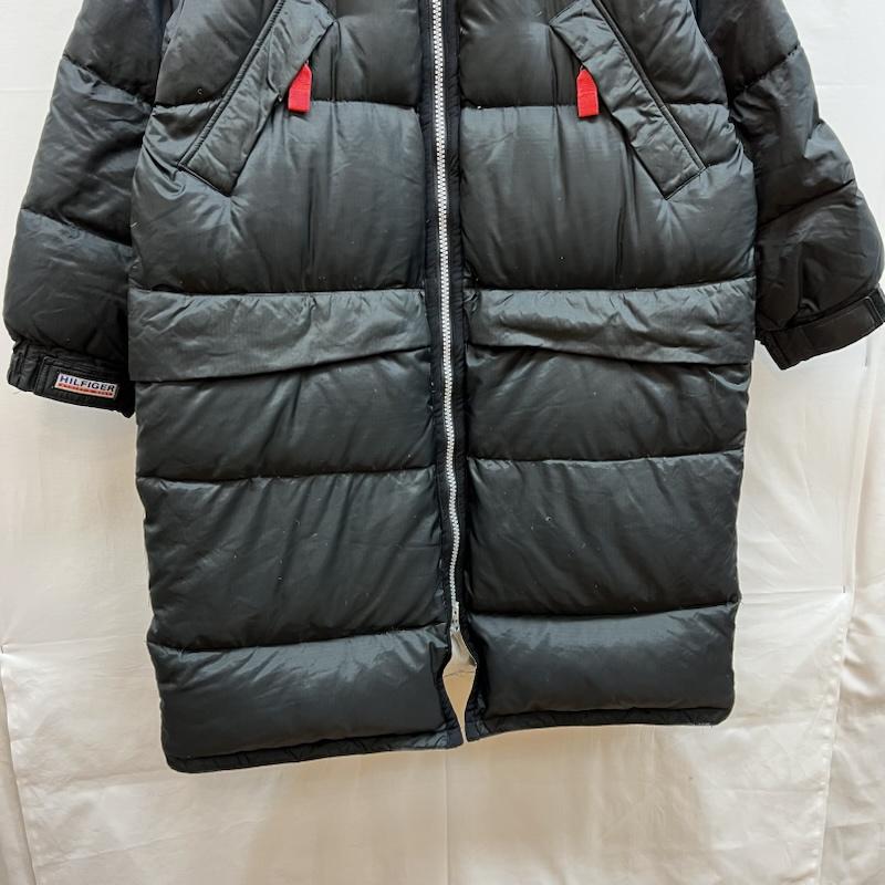 トミーヒルフィガー TOMMY HILFIGER ジャケット、上着 ダウンジャケット 90s フラグロゴ ロングダウンジャケット ダウンコート XL 黒 / ブラック / black メンズ USED 古着 中古 50149049