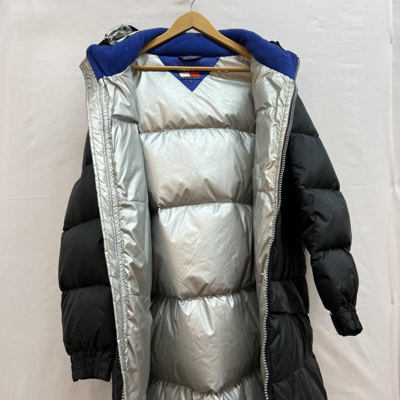 トミーヒルフィガー TOMMY HILFIGER ジャケット、上着 ダウンジャケット 90s フラグロゴ ロングダウンジャケット ダウンコート XL 黒 / ブラック / black メンズ USED 古着 中古 50149049