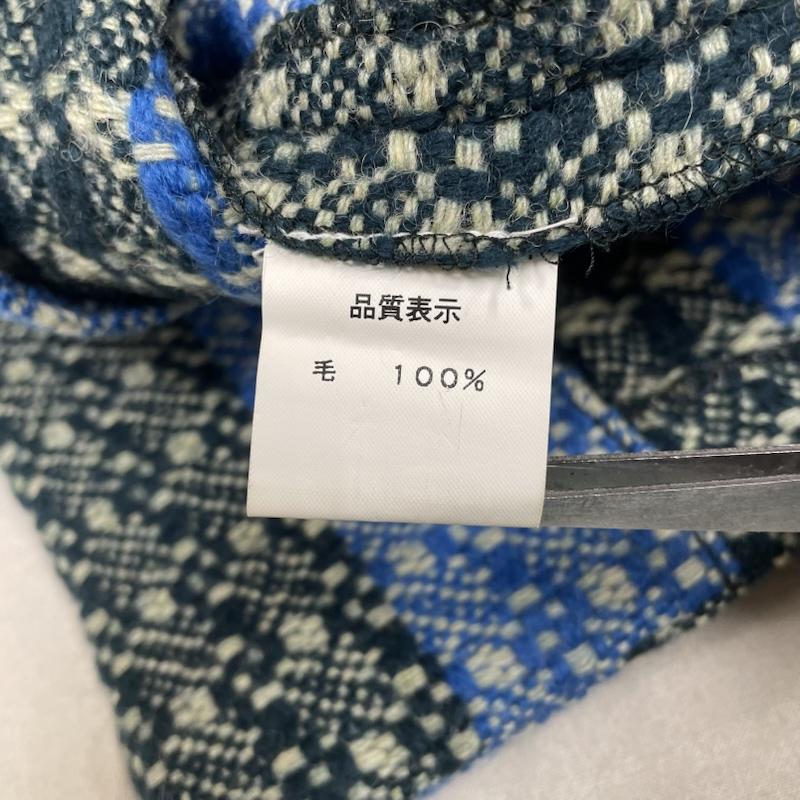 ドリスヴァンノッテン DRIES VAN NOTEN スカート ロングスカート ロング タイト スカート ツイード ストライプ ウール サイドジップアップ 厚手 34 ストライプ 青 / ブルー / blue レディース USED 古着 中古 50149050